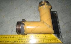 Трубка возврата масла в гидробак(уголок) CDM855 LG855.07.11