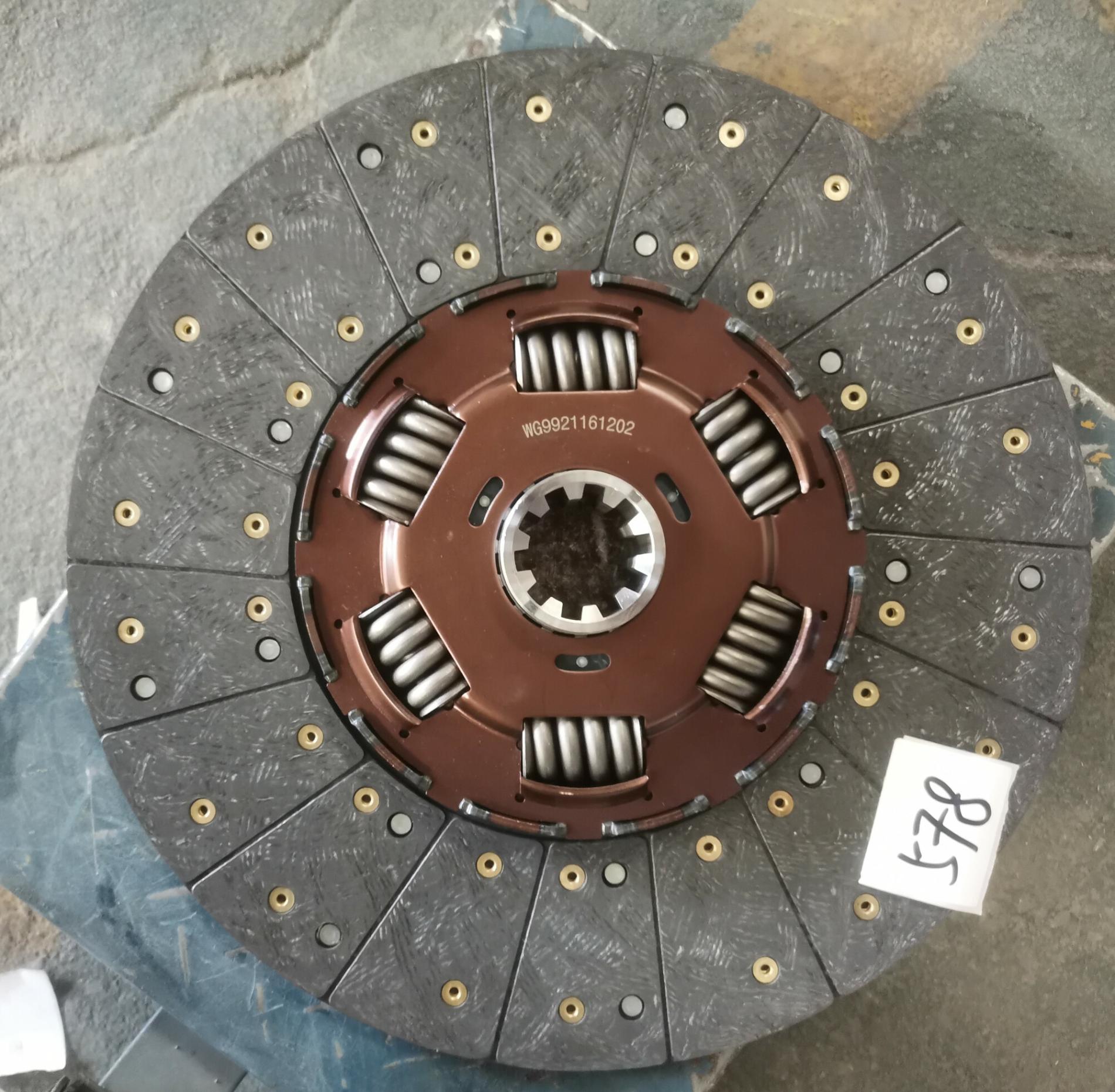 Диск сцепления D430 d=52,5 КПП ZF двигатель MC13 HOWO C7H SITRAK WG9921161202